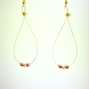 Star Crafts 14 kt Gold Charm with Rose Gold Beads